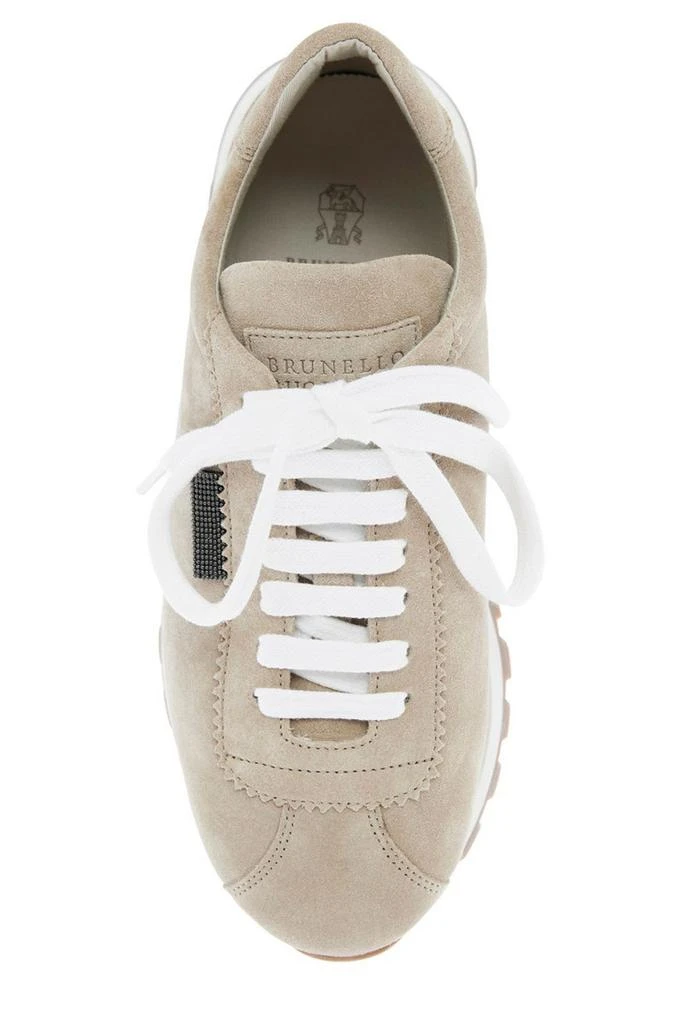 Brunello Cucinelli Brunello Cucinelli Round-Toe Lace-Up Trainers 4
