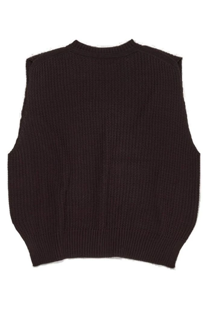Homme Plissé Issey Miyake Homme Plissé Issey Miyake Crewneck Sleeveless Ribbed Jumper 2
