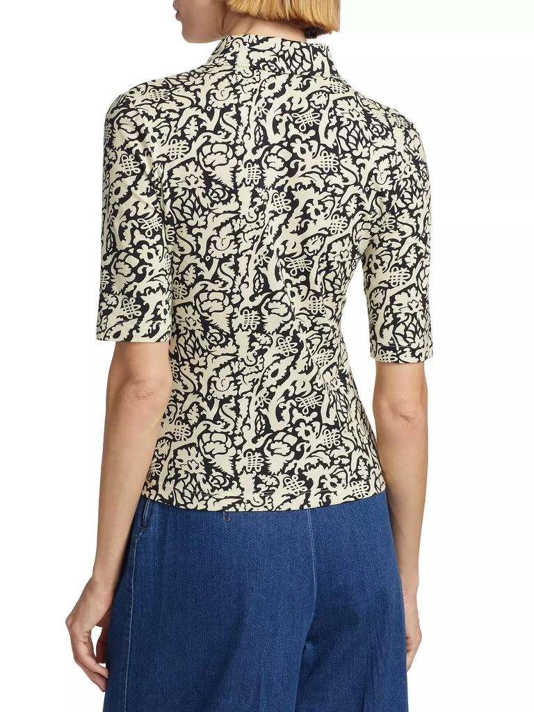 Rosetta Getty Abstract Nature Polo Shirt 5