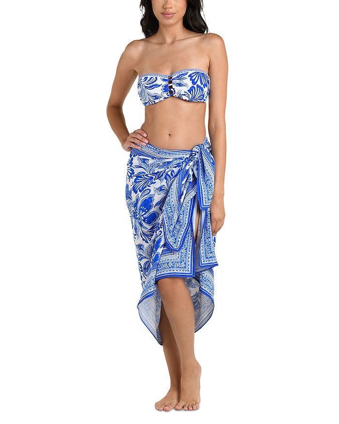 La Blanca Botanical Brocade Pareo Swim Cover-Up