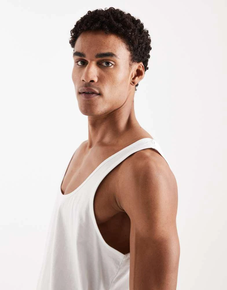 ASOS ASOS DESIGN Essentials vest in white 4