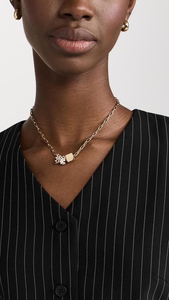 Adina Reyter Big Bead Crown Roller Necklace