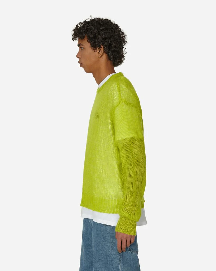 STUSSY S Loose Knit Sweater Lime 2