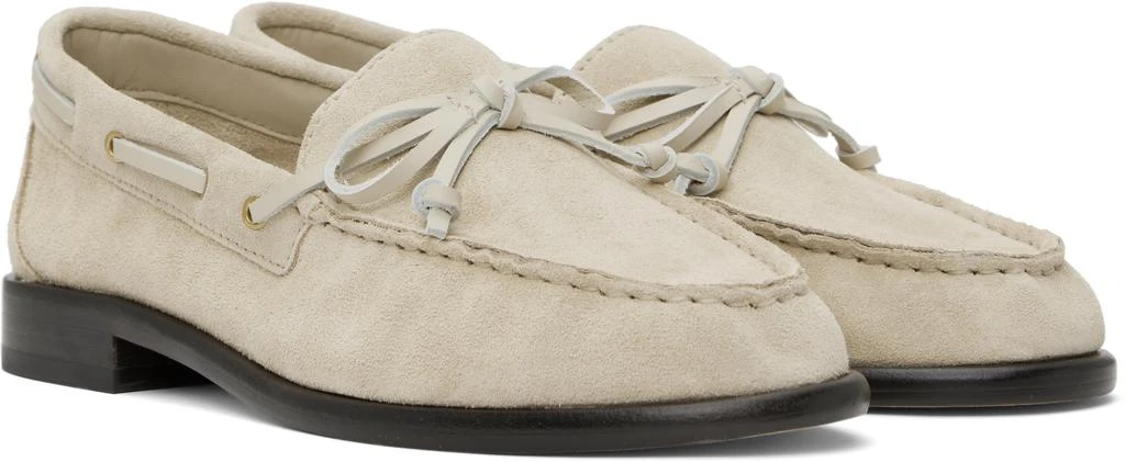 Rag & Bone Beige Carter Italian Suede Boat Shoes 4