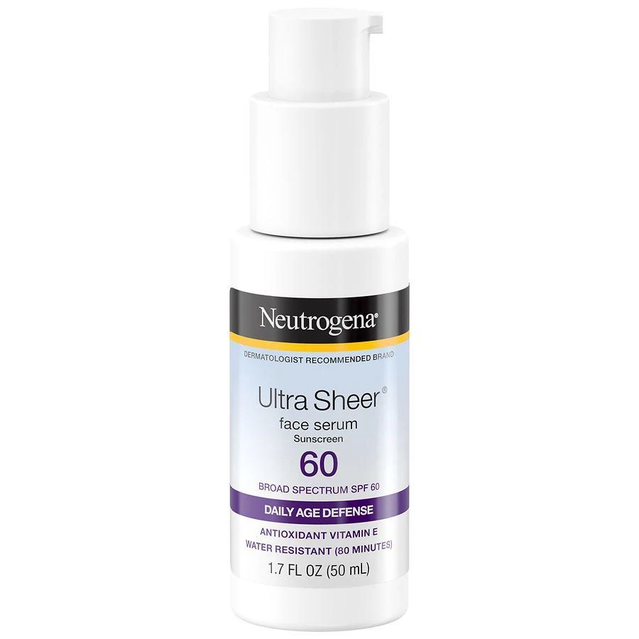 Neutrogena Ultra Sheer Moisturizing Serum, Vitamin E, SPF 60 3