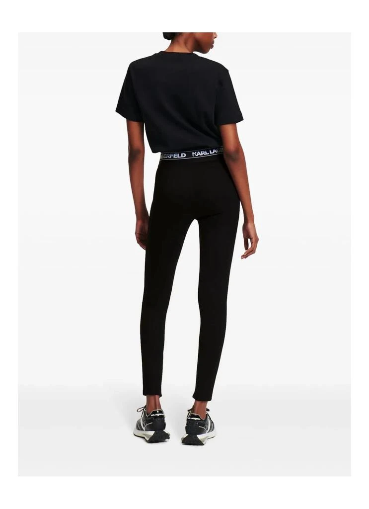 Karl Lagerfeld Paris Logo Elastic Punto Leggings 3