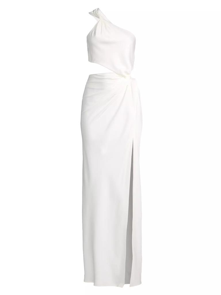 Misha Kristin Twist One-Shoulder Maxi Dress