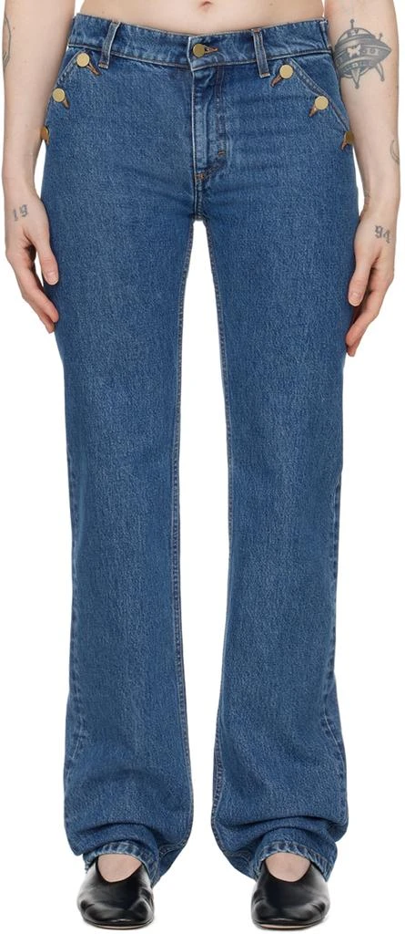 Filippa K Blue Classic Straight Jeans 1