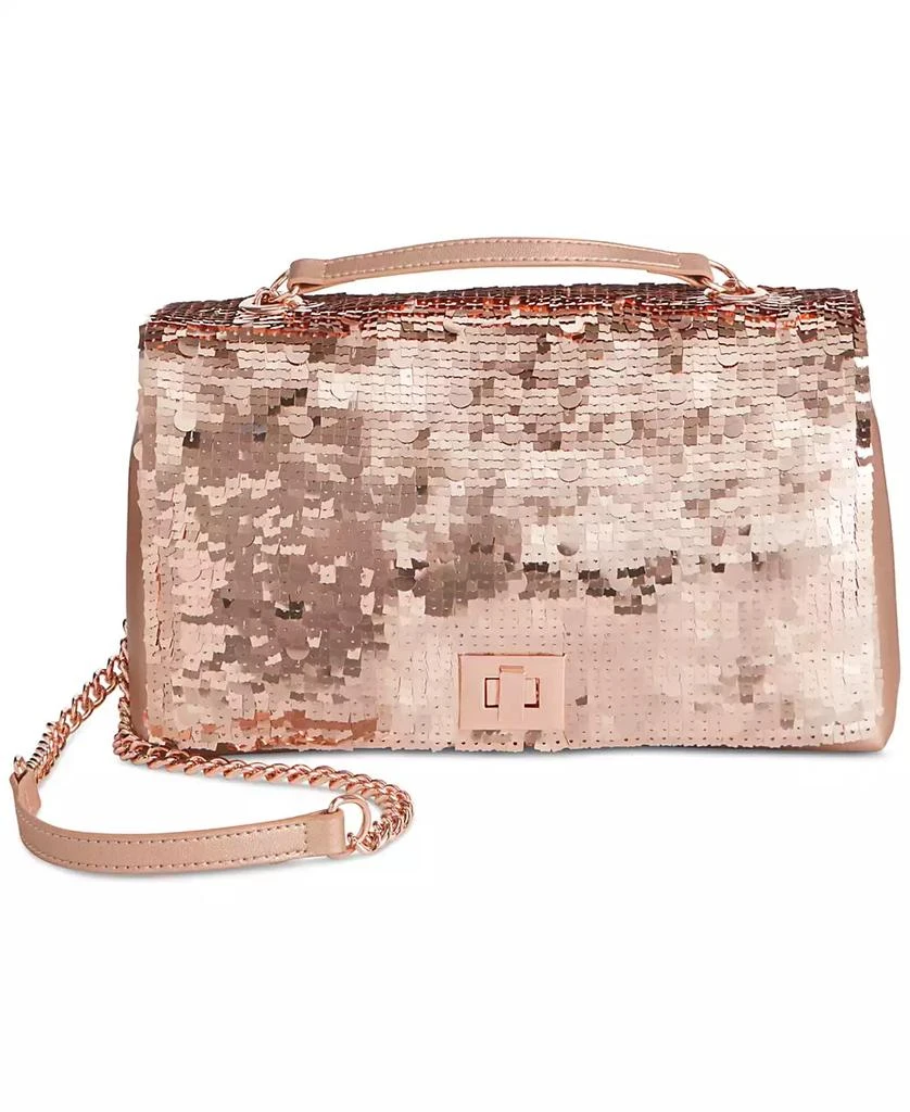 INC International Ajae Soft Sequin Top Handle Bag, Exclusively at Macy's 1