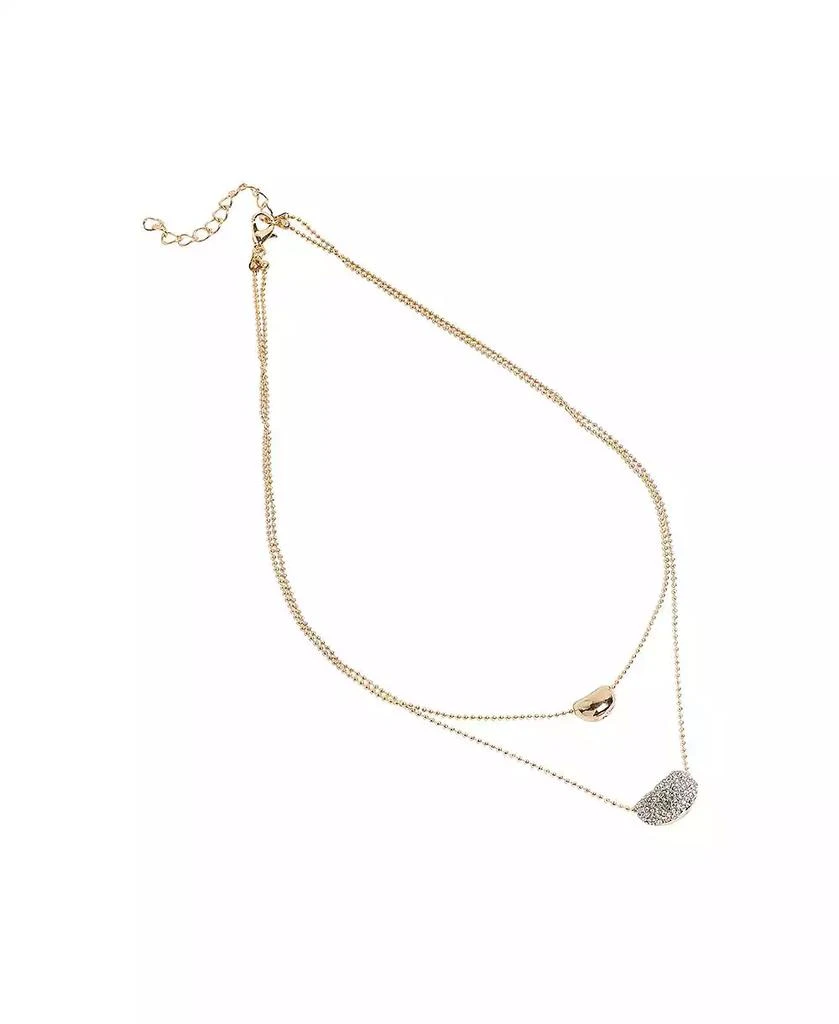 SOHI Bling Bean Multi-Layer Necklace