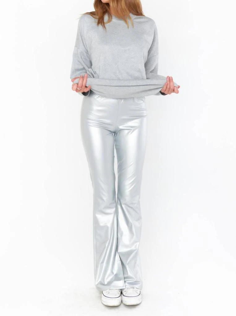 Show Me Your Mumu Nashville Pull On Flare Pant In Silver 1