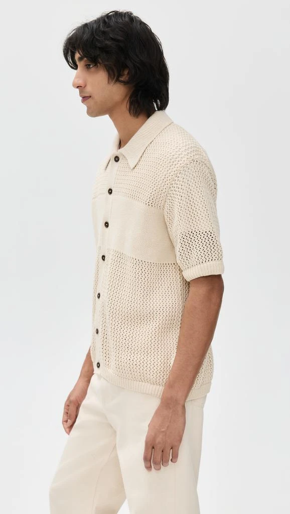 Universal Works Open Knit Polo Shirt 3