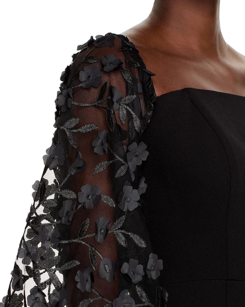 Eliza J Floral Embellished Off-the-Shoulder Gown 2