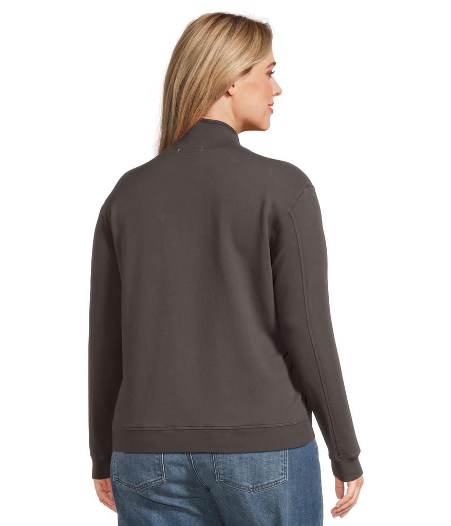 Shop Long Sleeve Half-zip Funnel Neck Sweatshirt on Sale at