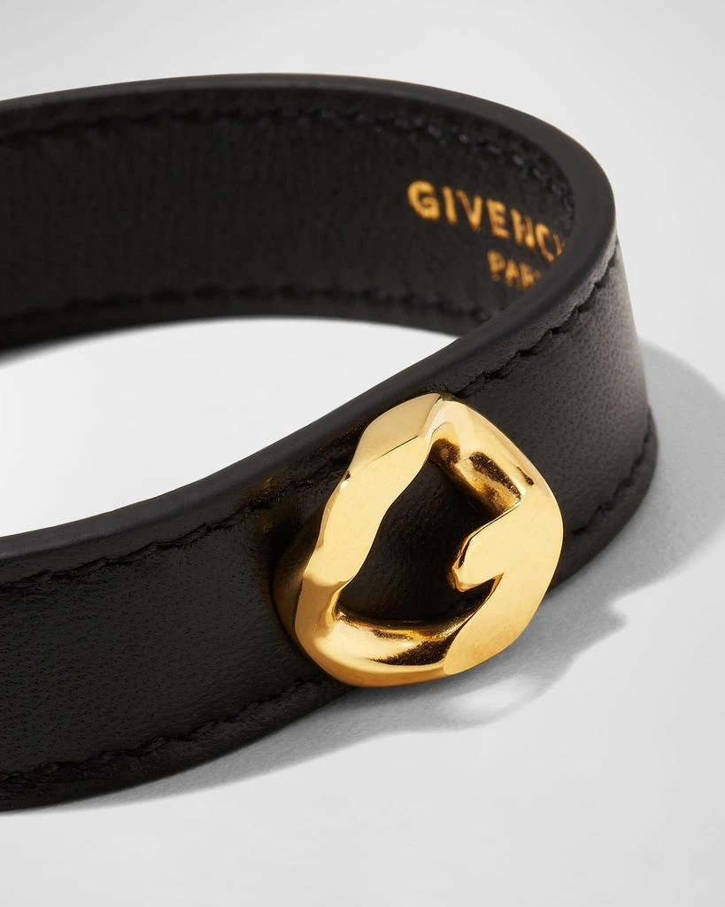 Givenchy Men's G-Chain Golden Leather Bracelet 3
