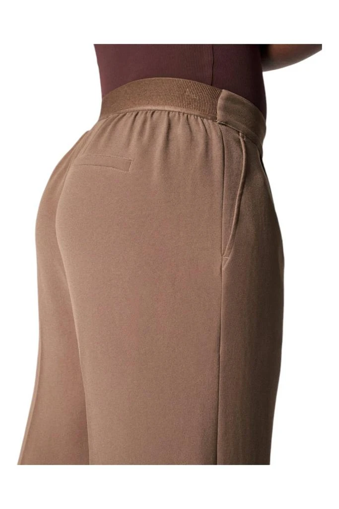 SPANX Crepe Pleated Trousers In Cedar 3