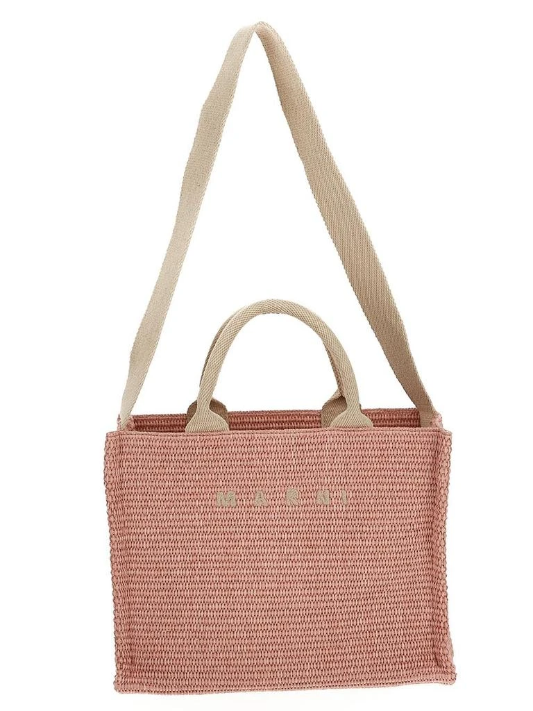 Marni Raffia Effect Small Tote Bag 1