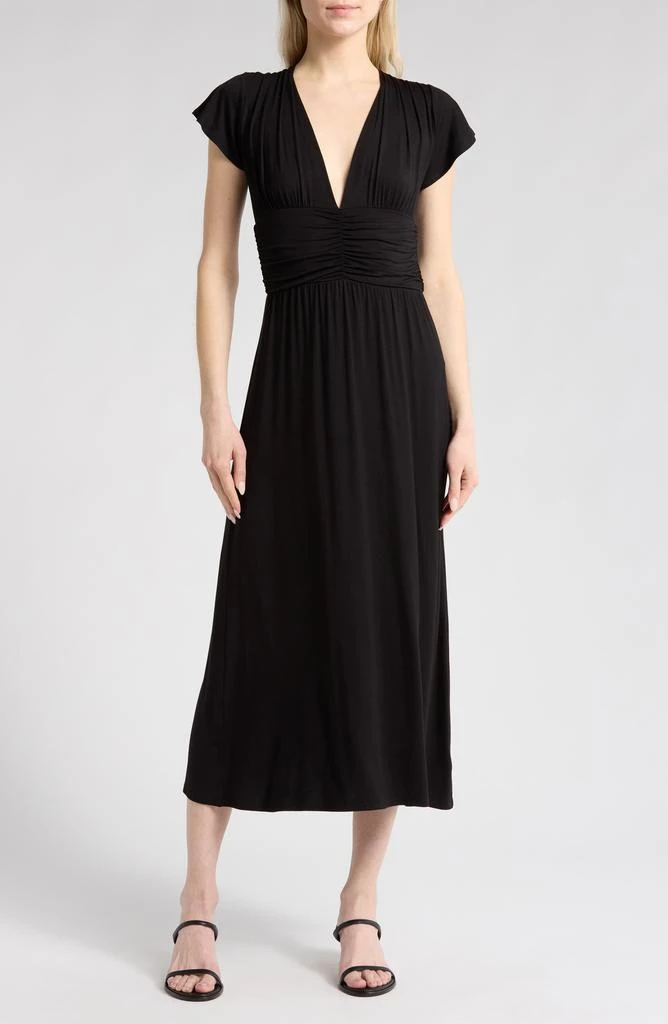 Ruched Bodice Midi Dress  On Sale Now with Up to 86% Off | Discover  Exclusive Deals & Savings at BeyondStyle  Authentic Loveappella female| dress|clothing|women|dresses with Limited-Time Discounts, Free Shipping,  and Price