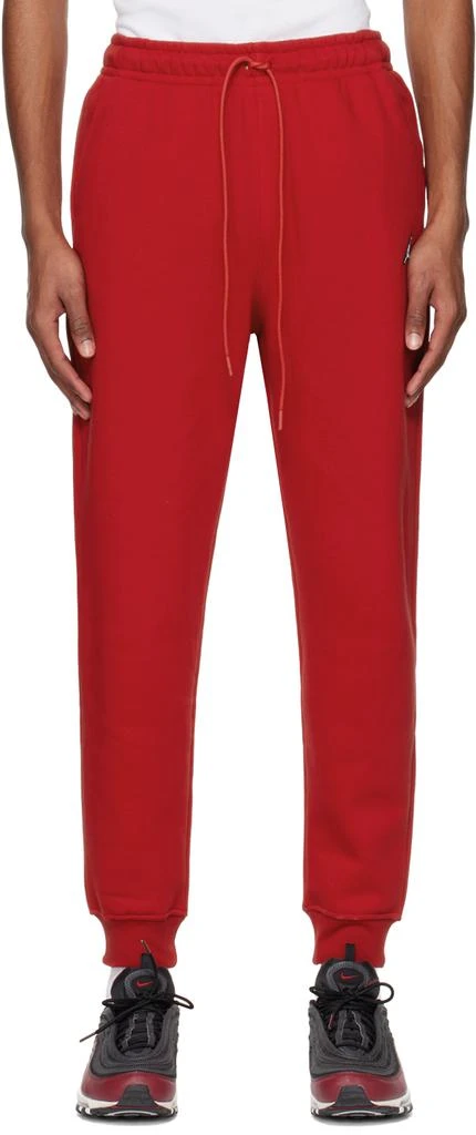 Nike Jordan Red Brooklyn Lounge Pants 1