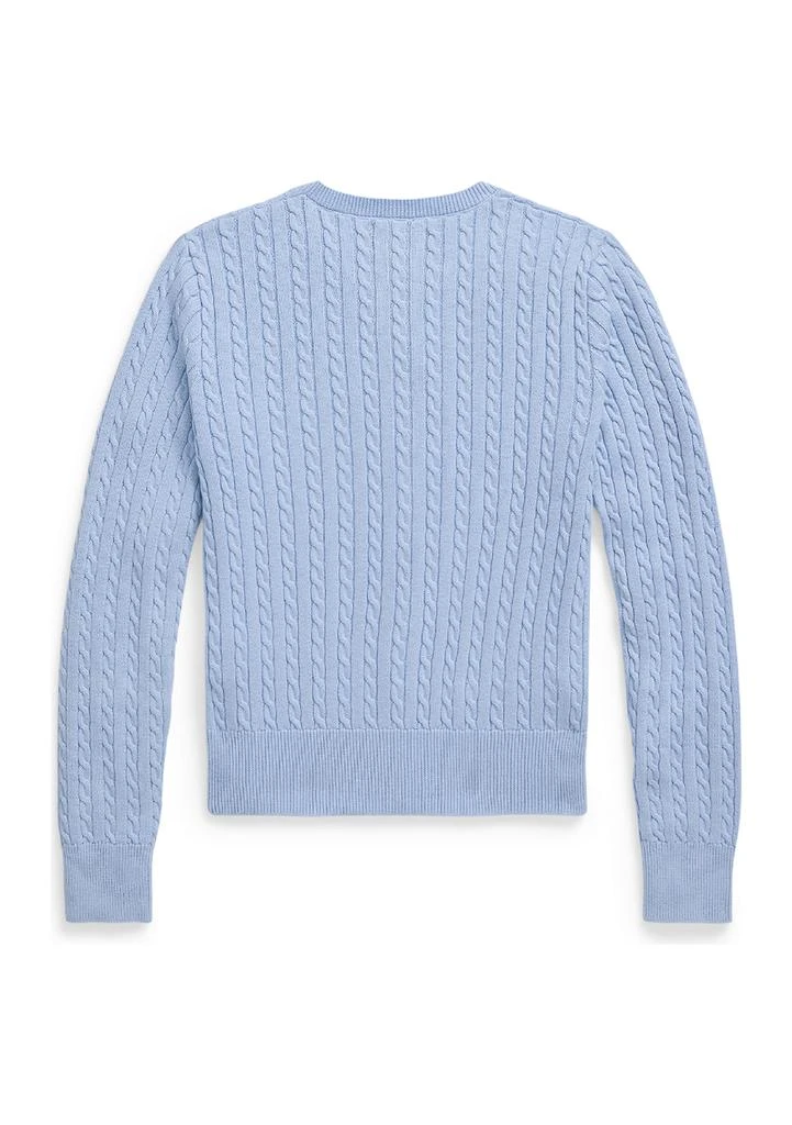 Ralph Lauren Girls 7-16 Mini Cable Cotton Cardigan 2