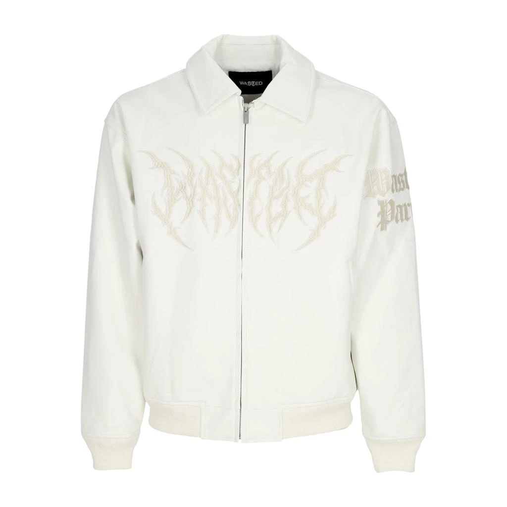 Wasted Paris Blitz Varsity Jacket Men's College Jacket White 1