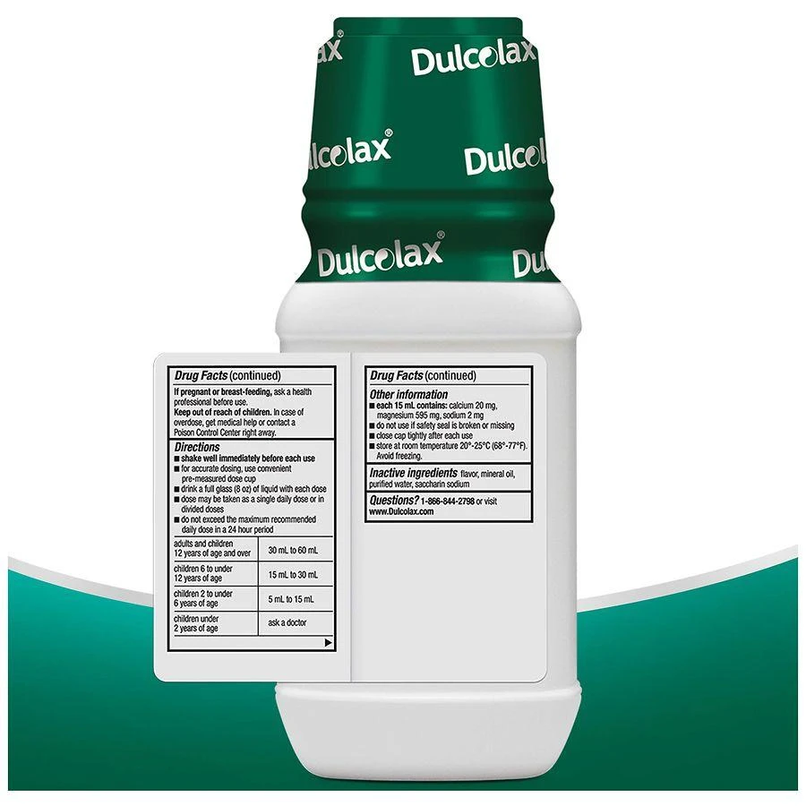 Dulcolax Liquid Saline Laxative Mint 3