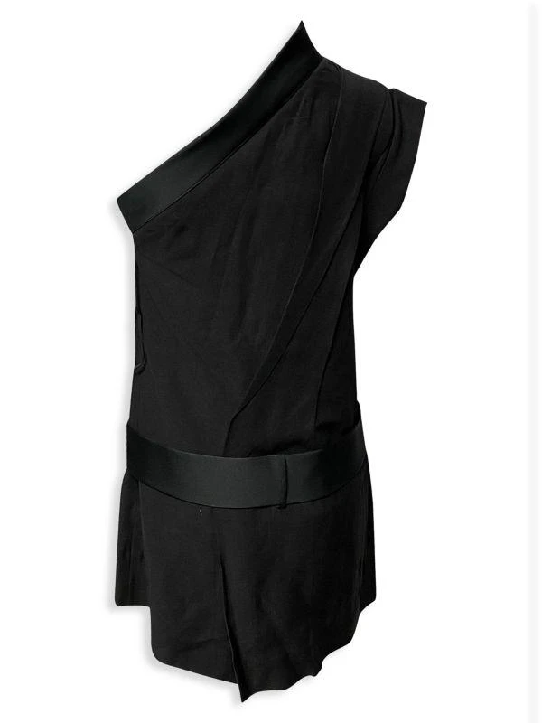 Isabel Marant Orm One Shoulder Virgin Wool Dress 2