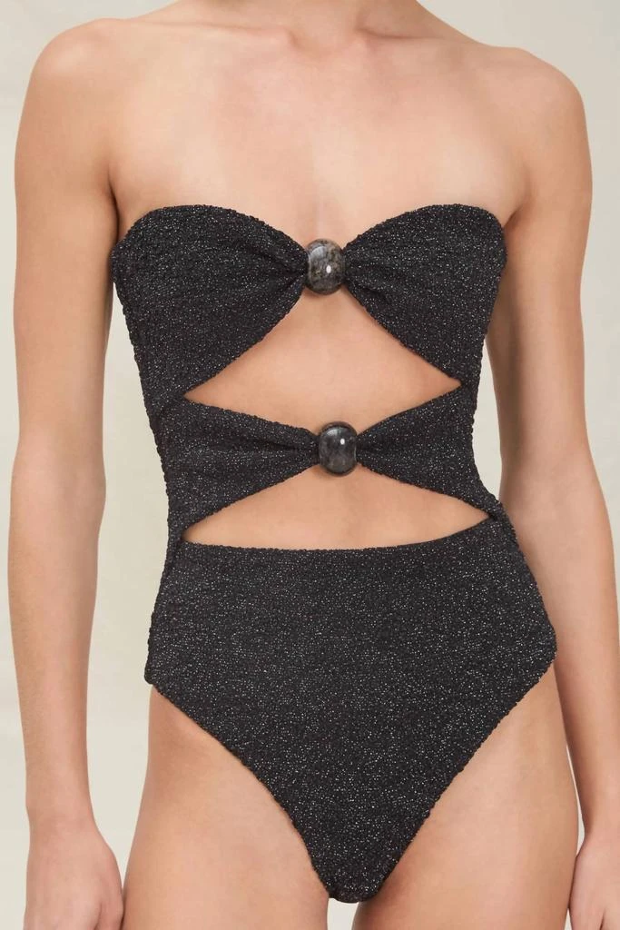 Devon Windsor Misha Full Piece Bikini In Raven 1