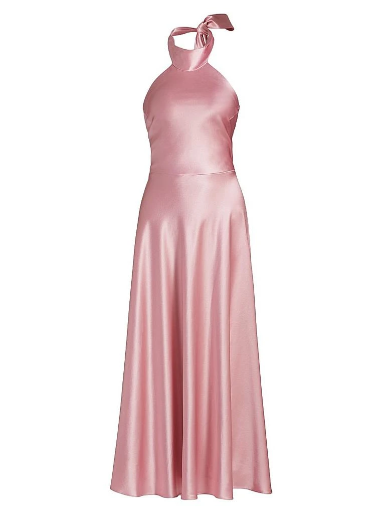Milly Aurora Satin Midi-Dress 1