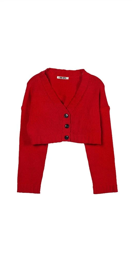 Ciao Lucia Bruna Cardigan Sweater In Currant 4