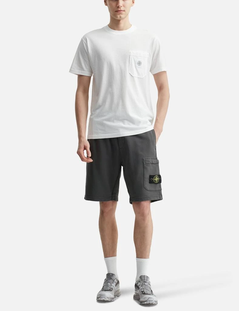 Stone Island Organic Cotton jersey 'Fissato' Effect T-shirt 5