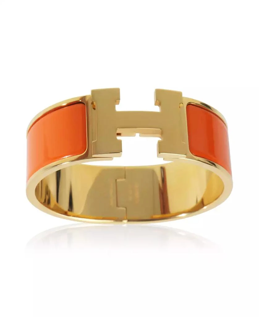 Pre-Owned HERMÉS Hermes Gold-Plated  Clic Clac In Organe Fruite Bracelet 5