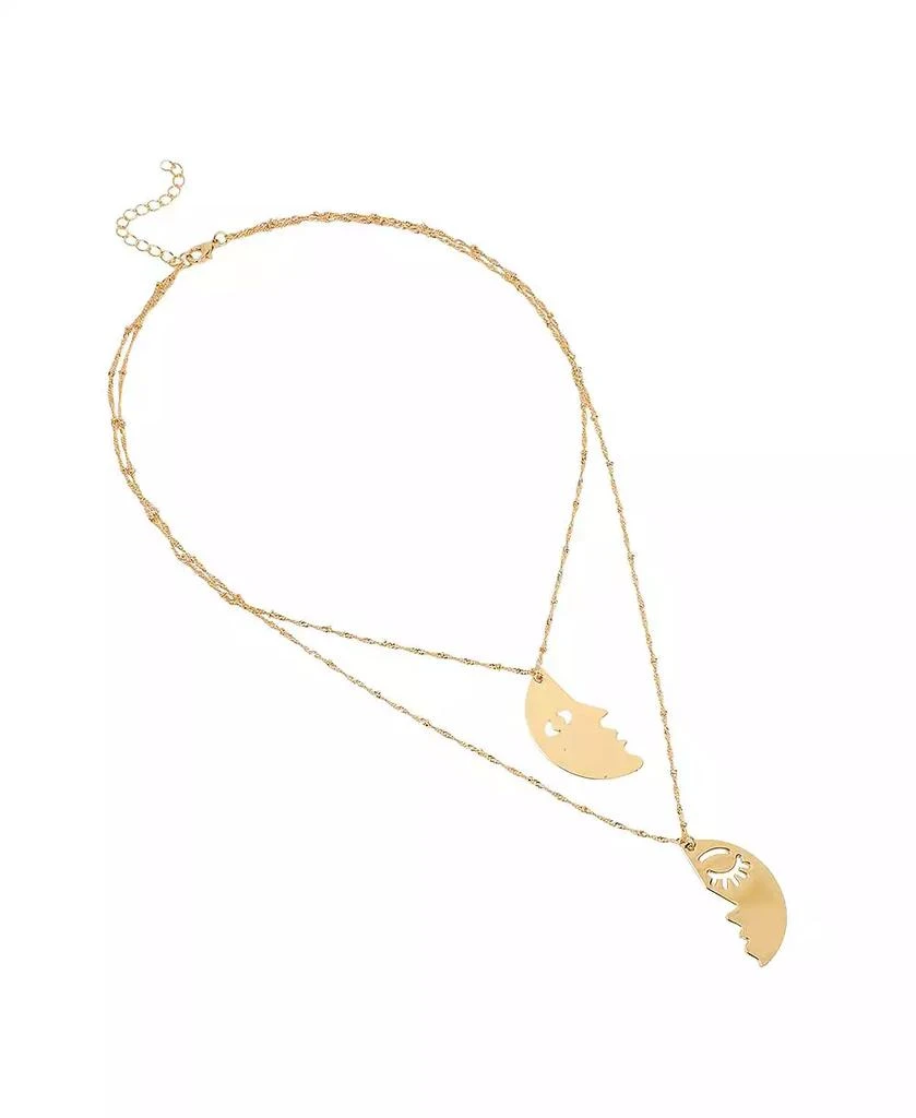 SOHI Women
s The Lovers Multi-Layer Necklace