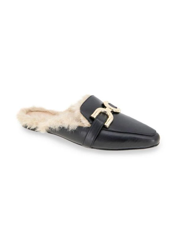 BCBG Tara 2 Faux Fur Lined Mules 2