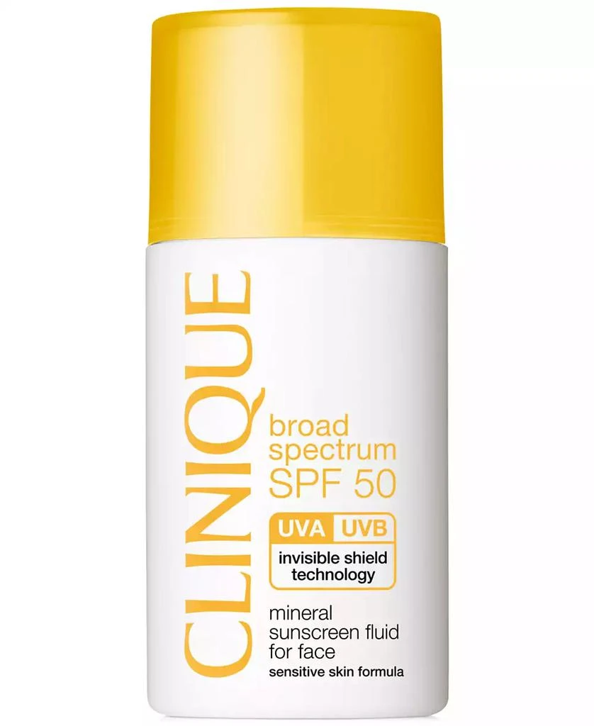 Clinique Broad Spectrum SPF 50 Mineral Sunscreen Fluid For Face, 1 oz. 1