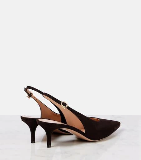 Gianvito Rossi Robbie 55 suede slingback pumps 2