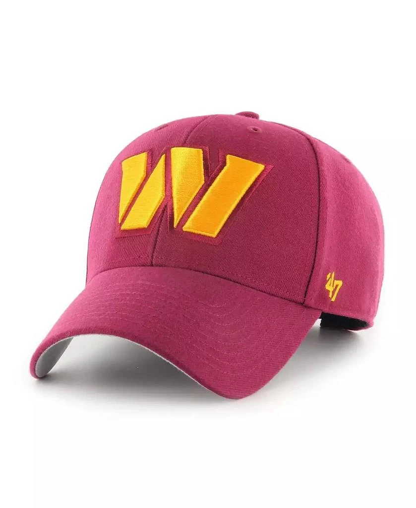 47 Brand Men's Burgundy Washington Commanders Mvp Adjustable Hat 1