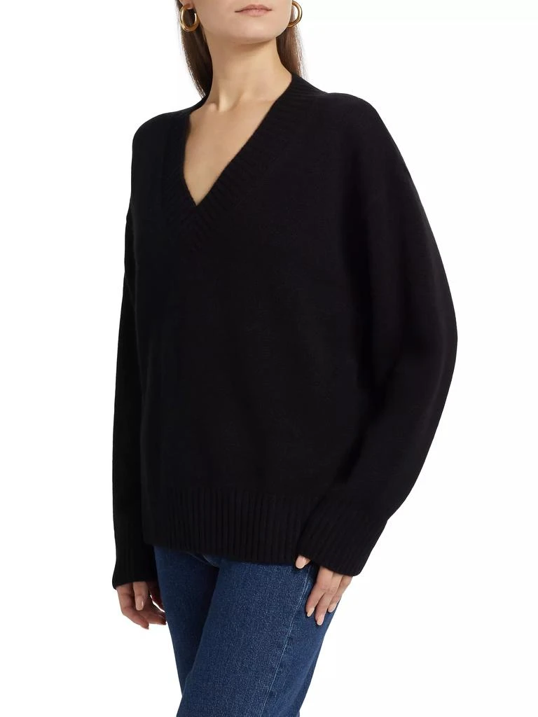 Reformation Jadey Cashmere Oversized V-Neck Sweater 4