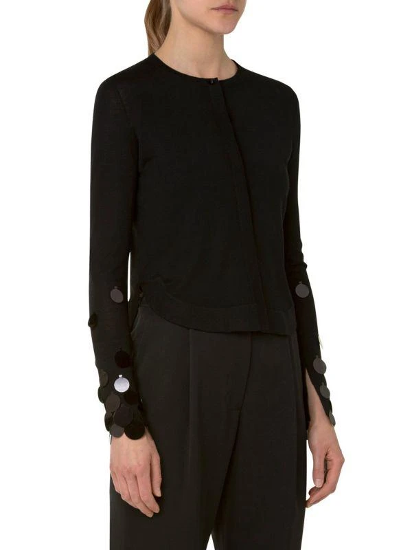Akris Wool Sequin Embellished Cardigan 3