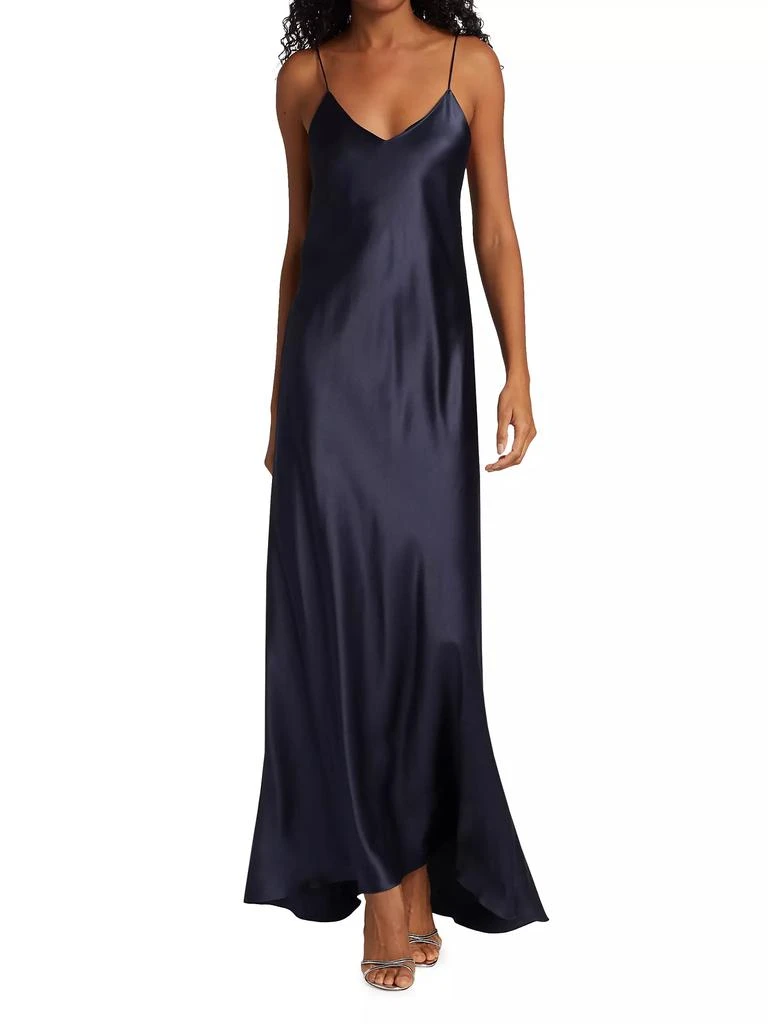 Adriana Iglesias Jadi Silk Slip Dress 3