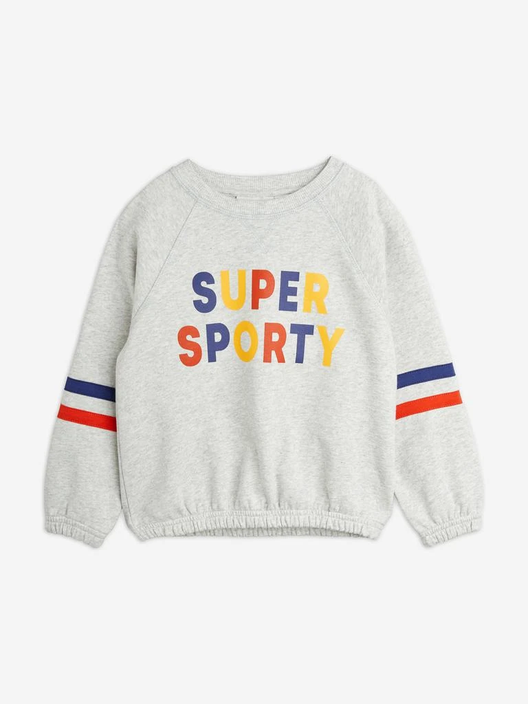 Mini Rodini Kids Super Sporty Sweatshirt in Grey 1