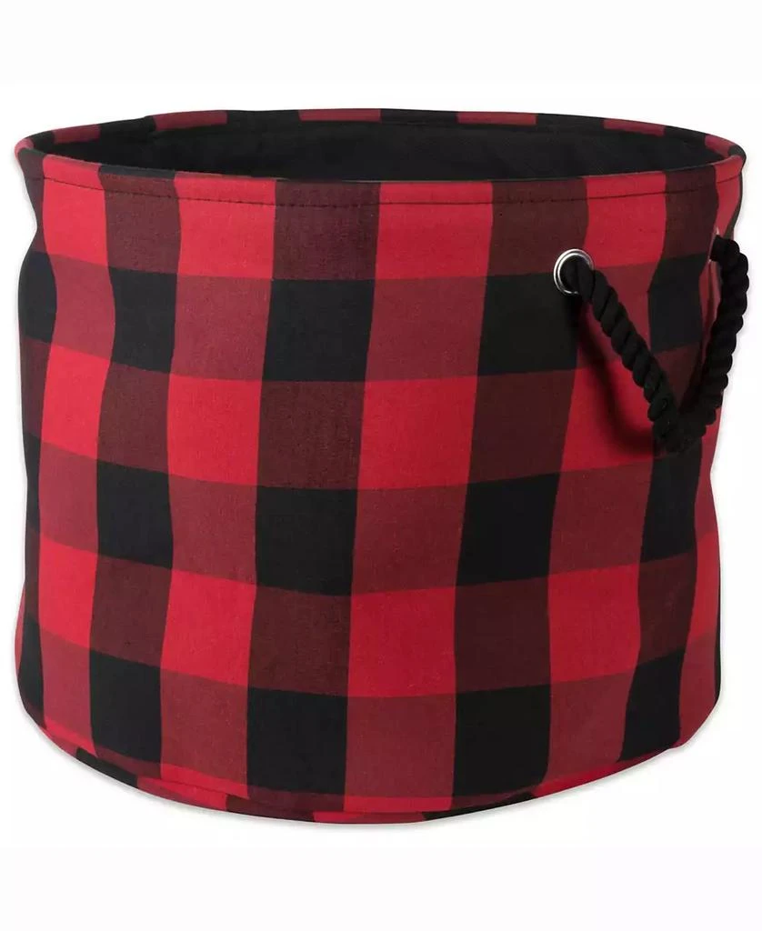 Design Imports Storage Bin Buffalo Check, Round