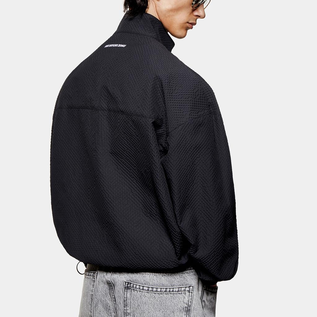 MKI Miyuki Zoku Seersucker Half-Zip Jacket