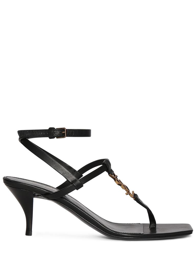 SAINT LAURENT 60mm Cassandra Leather Sandals
