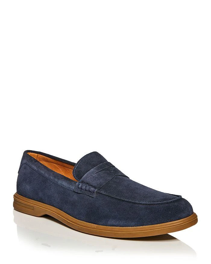 Peter Millar Men\'s Brown Suede Wingtip Oxfords with Blue Laces s-l400.jpg main image 4