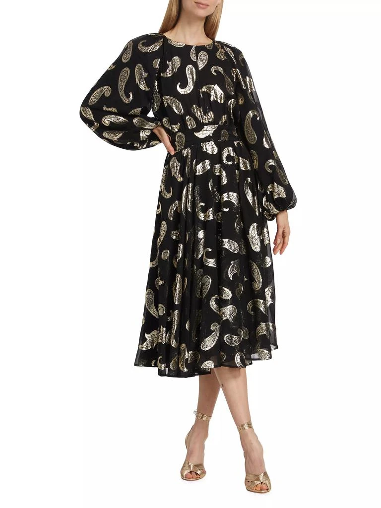 Tahari The Audrey Paisley Midi-Dress 2