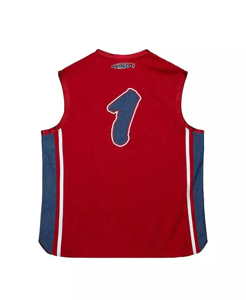 Mitchell & Ness Men's Red And 1 Mixtape Jersey 2