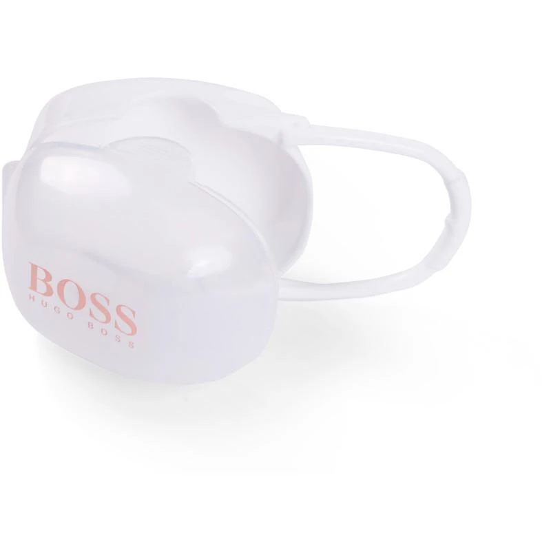 Boss Kids Baby pacifier dummy clip set in pink 2
