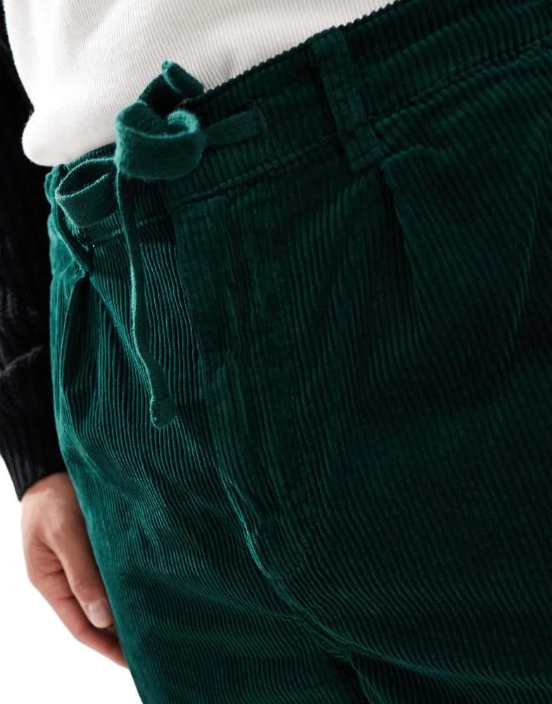 Ralph Lauren Polo Ralph Lauren Easy pleated straight cord trousers in dark green 5