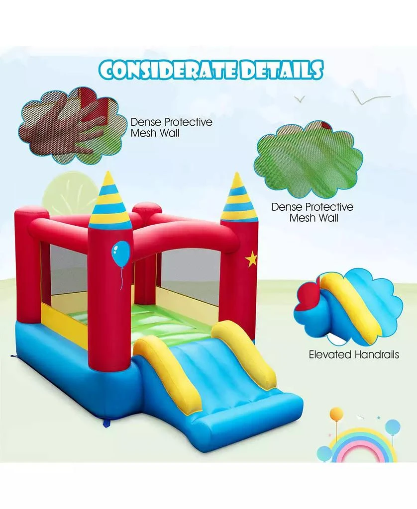 Mecale Inflatable Kids Bounce Castle with 480W Blower 8